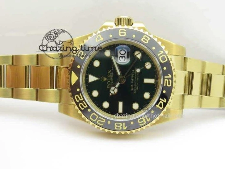 GMT-Master Bezel On Bracelet YG II Bp-Maker Green Ceramic YG A3186 116718LN Dial 1002